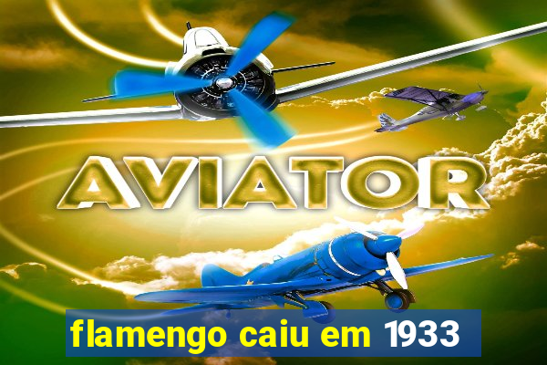 flamengo caiu em 1933